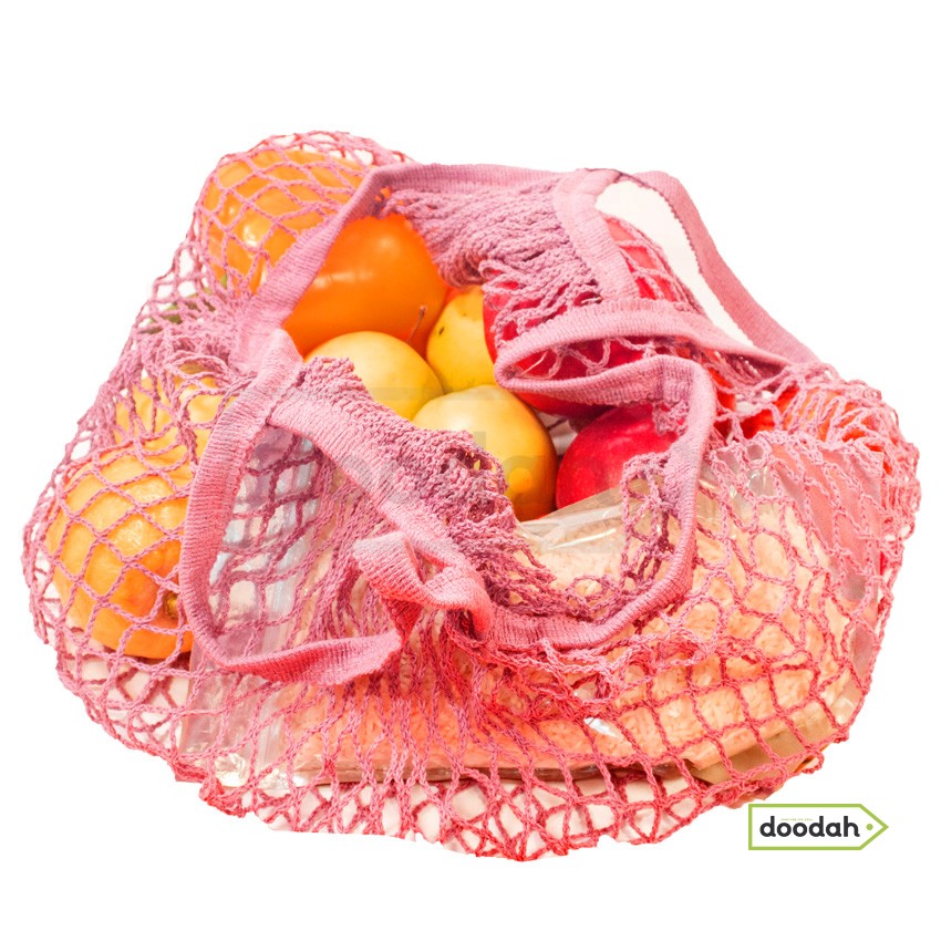 Еко сумка картата "Авоська" велика 7л - Avoskin Bag Pink